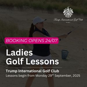 Ladies group golf lessons - Trump Golf Club Dubai, starting September 2025 [10 week programme]